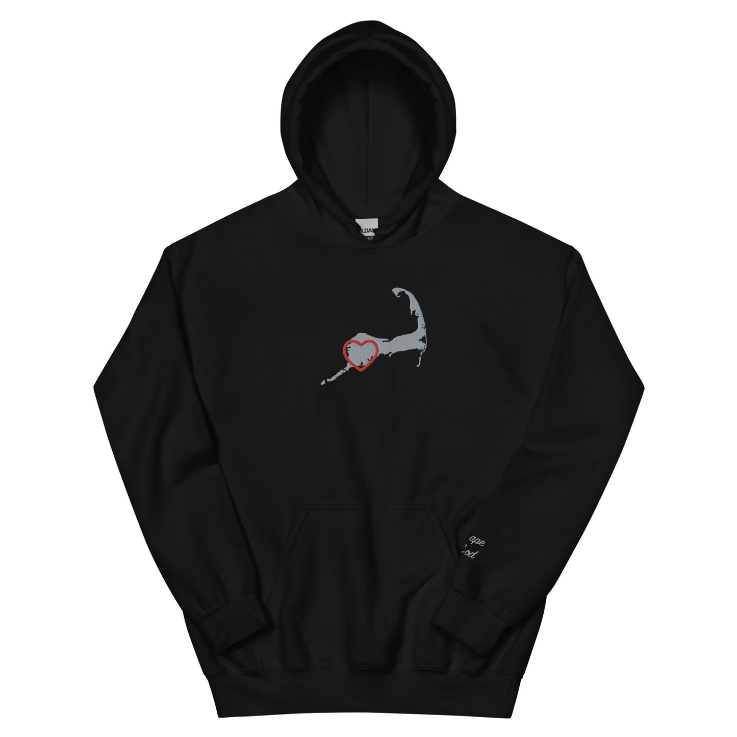 Adult Upper Cape Love Embroidered Hoodie