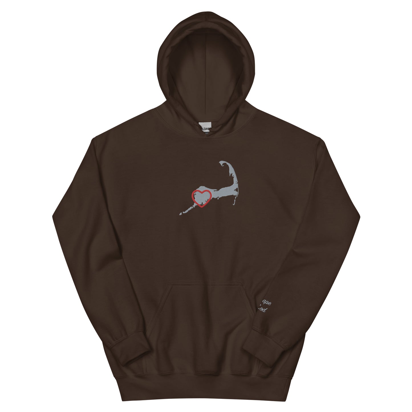 Adult Upper Cape Love Embroidered Hoodie