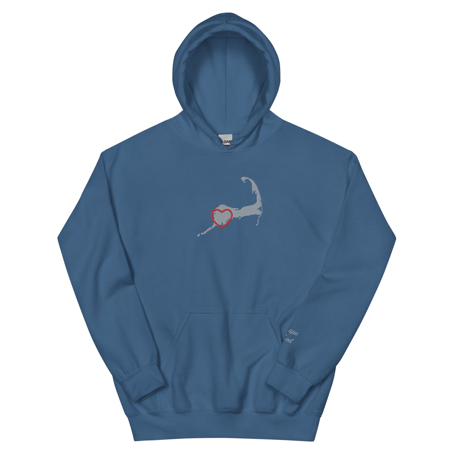 Adult Upper Cape Love Embroidered Hoodie