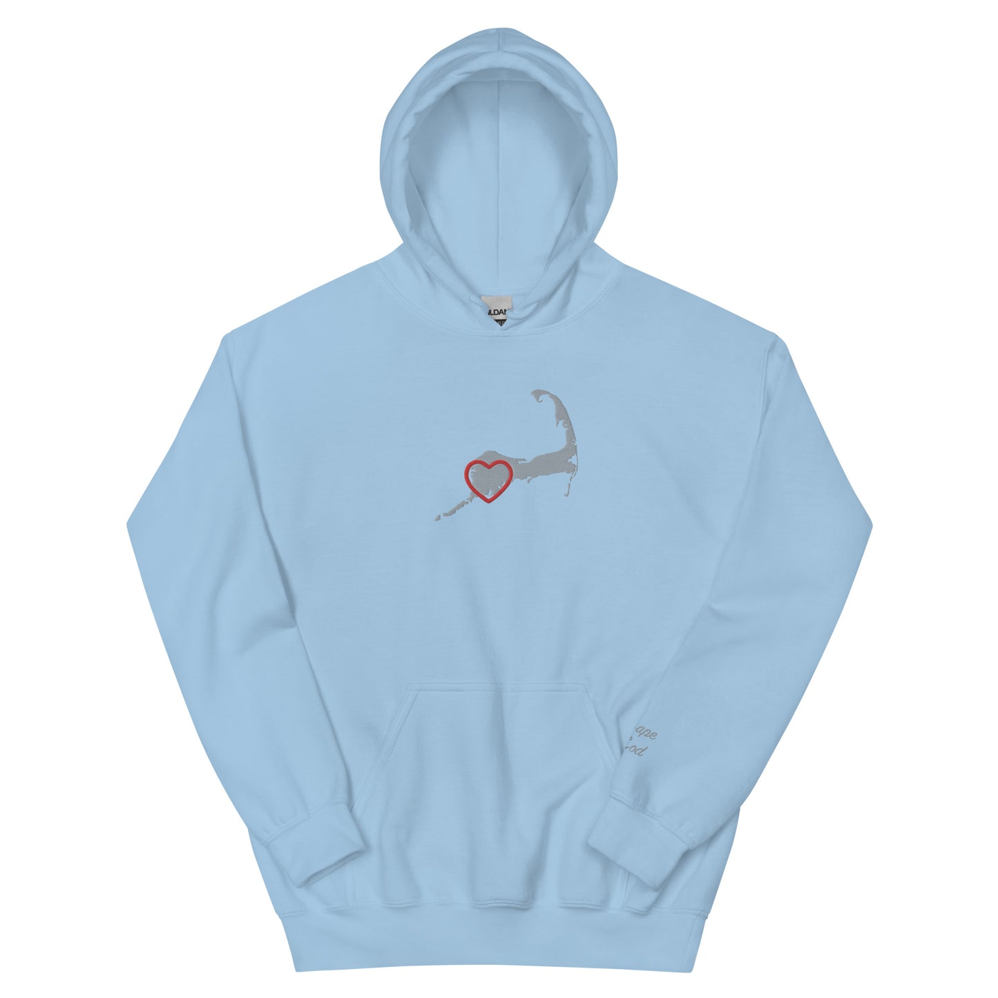 Adult Upper Cape Love Embroidered Hoodie