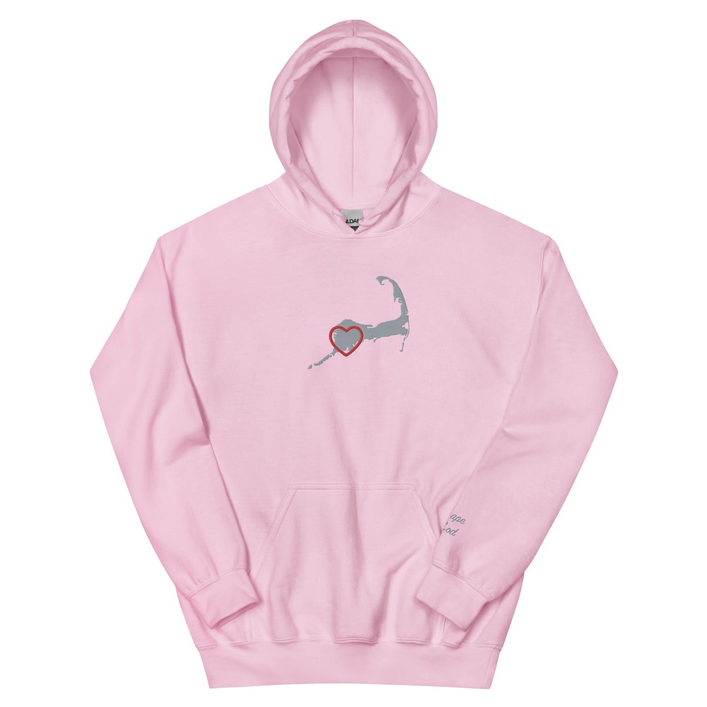 Adult Upper Cape Love Embroidered Hoodie