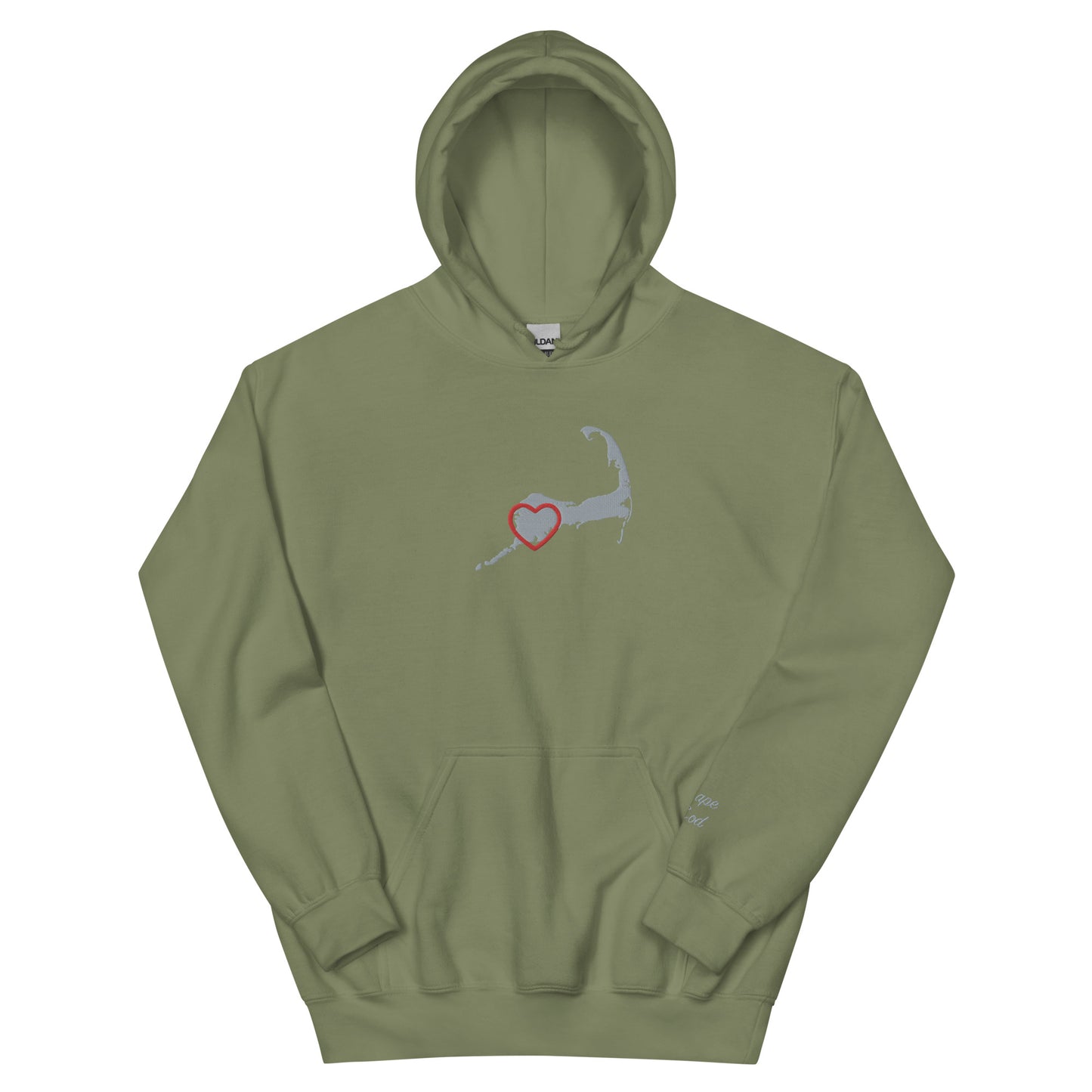 Adult Upper Cape Love Embroidered Hoodie