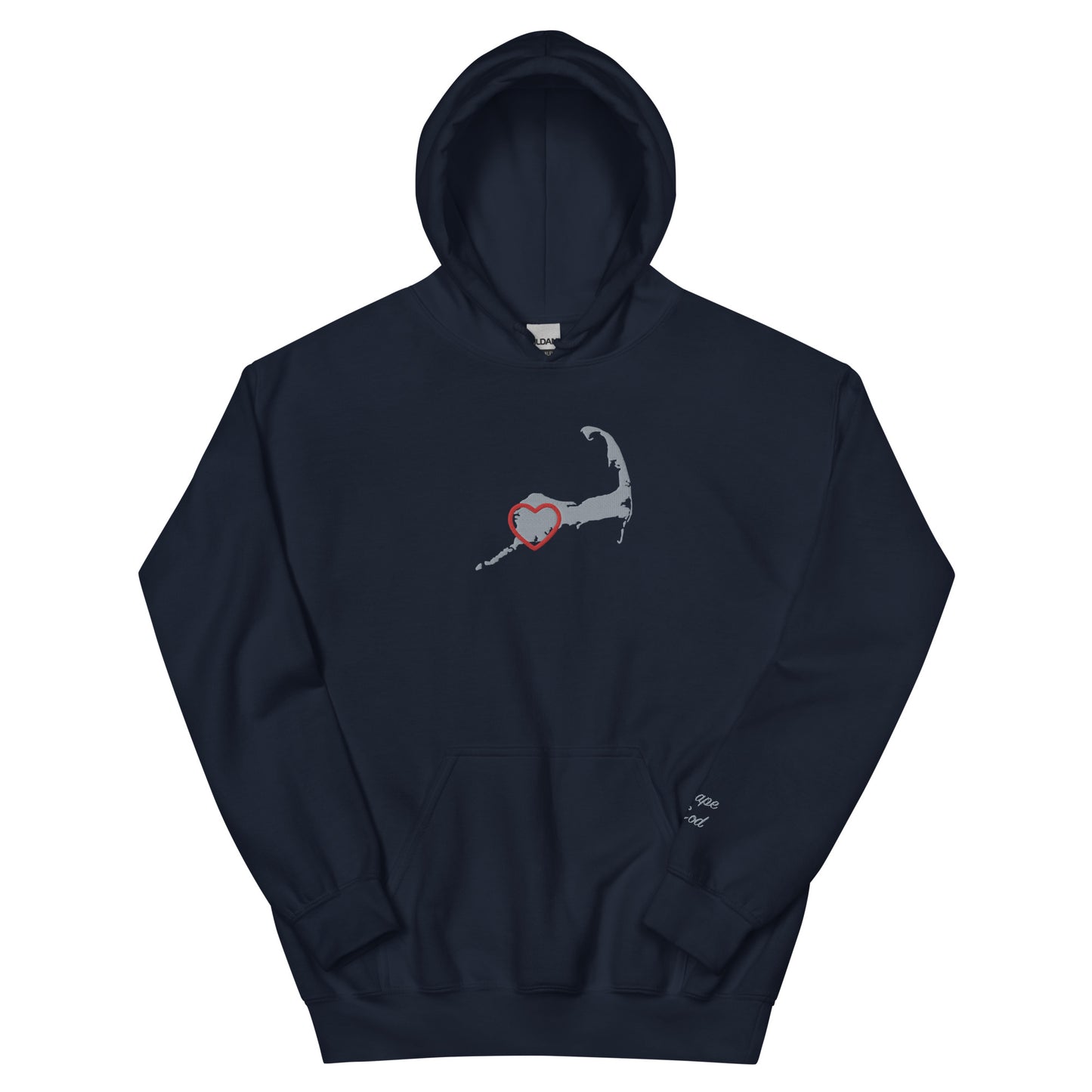 Adult Upper Cape Love Embroidered Hoodie