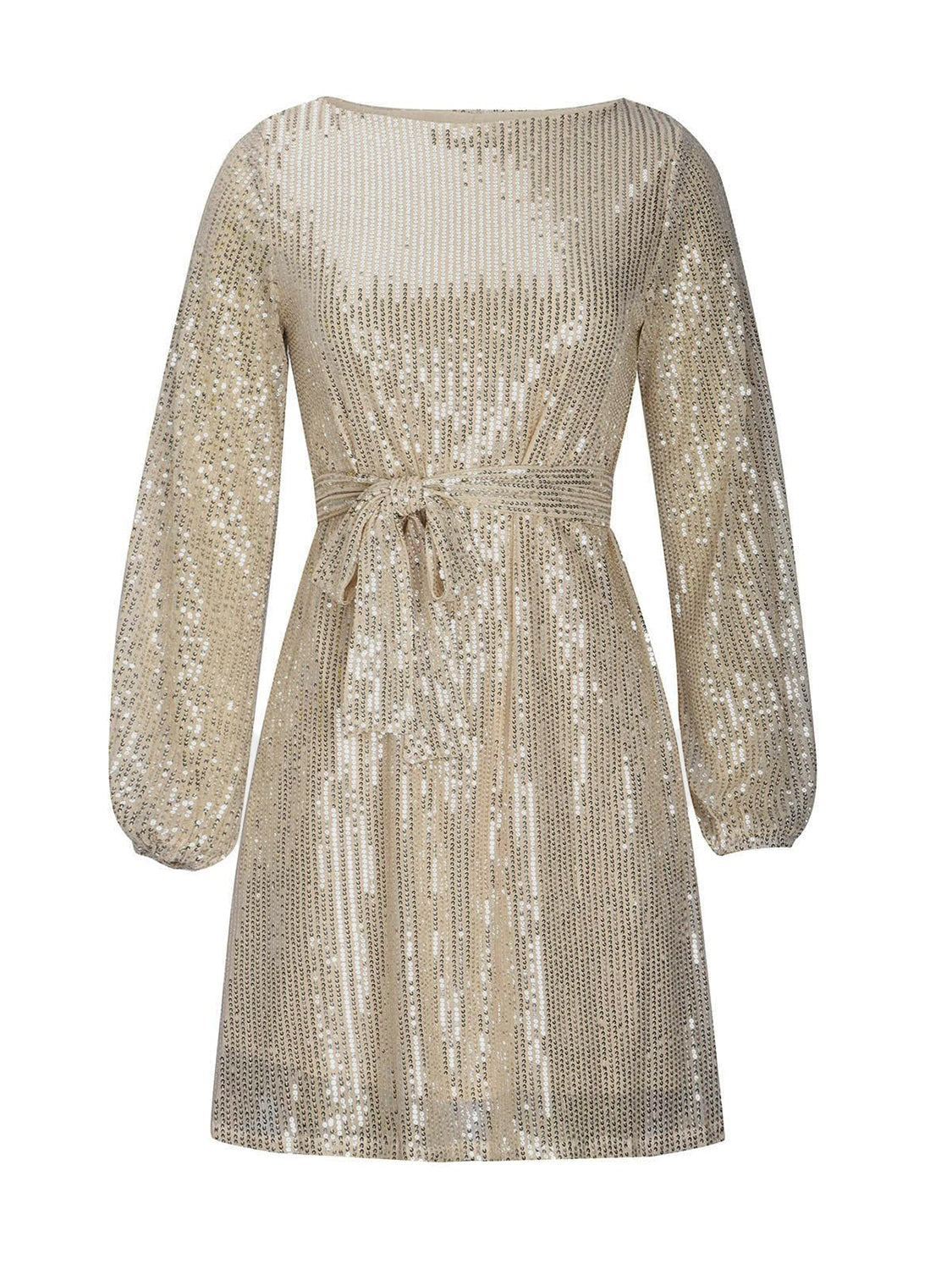 Sequin Tie Waist Long Sleeve Mini Dress Cape Cod Clothing Company Sequin Tie Waist Long Sleeve Mini Dress Cape Cod Clothing Company