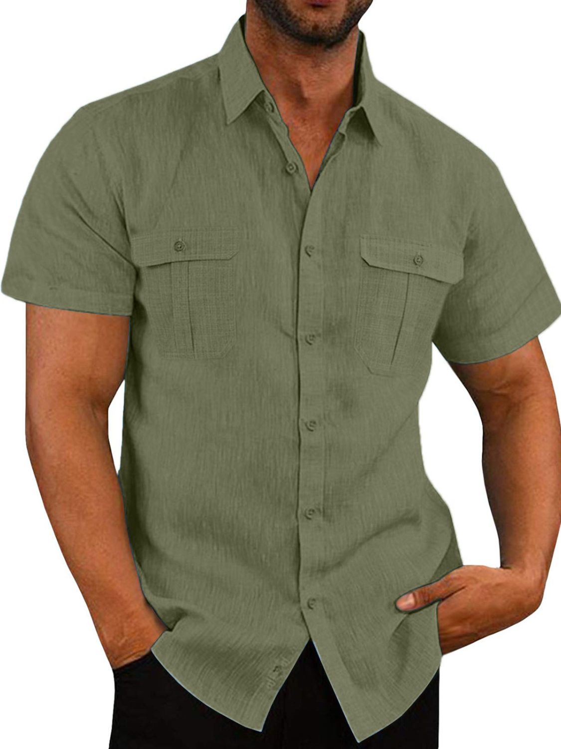 mens plus size dress shirts Amazon.com: Shirts for Men Plus Size Long Sleeve Button up Lapel Stretch Cotton Cargo Shirt Casual Work Outdoor Shirt with Pocket : Clothing, Shoes & Jewelry