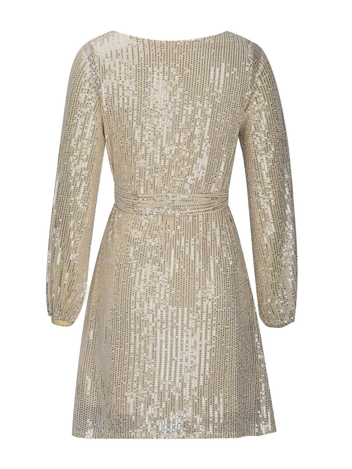 Sequin Tie Waist Long Sleeve Mini Dress Cape Cod Clothing Company Sequin Tie Waist Long Sleeve Mini Dress Cape Cod Clothing Company