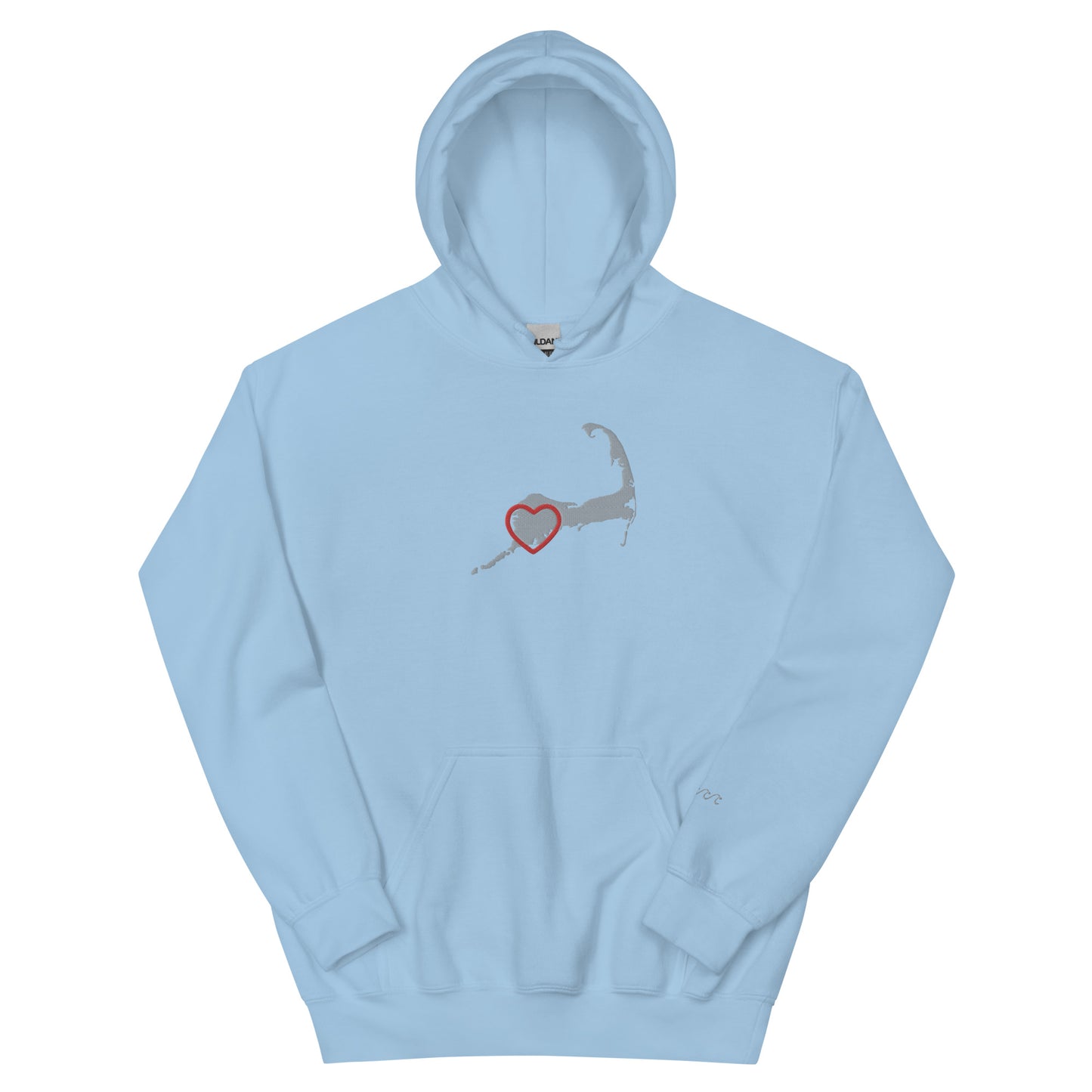 Adult Upper Cape Love Embroidered Hoodie w/Wrist Logo